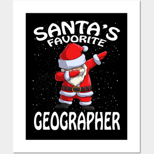 Santas Favorite Geographer Christmas Posters and Art